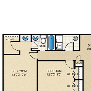 Quartz 2 Bedroom Apartment for Rent at The Granite at Porpoise Bay in Daytona Beach Quartz 2 Bedroom Apartment for Rent at The Granite at Porpoise Bay in Daytona Beach